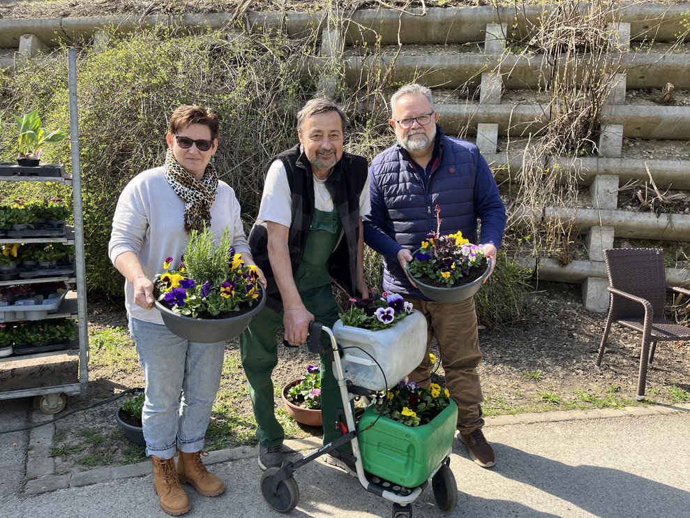 Dir. Strozer mit Lisi und Gerald