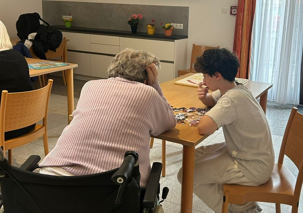 Bewohnerin mit Firmling