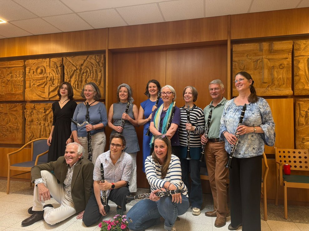 Klarinetten Ensemble mit Harfenistin